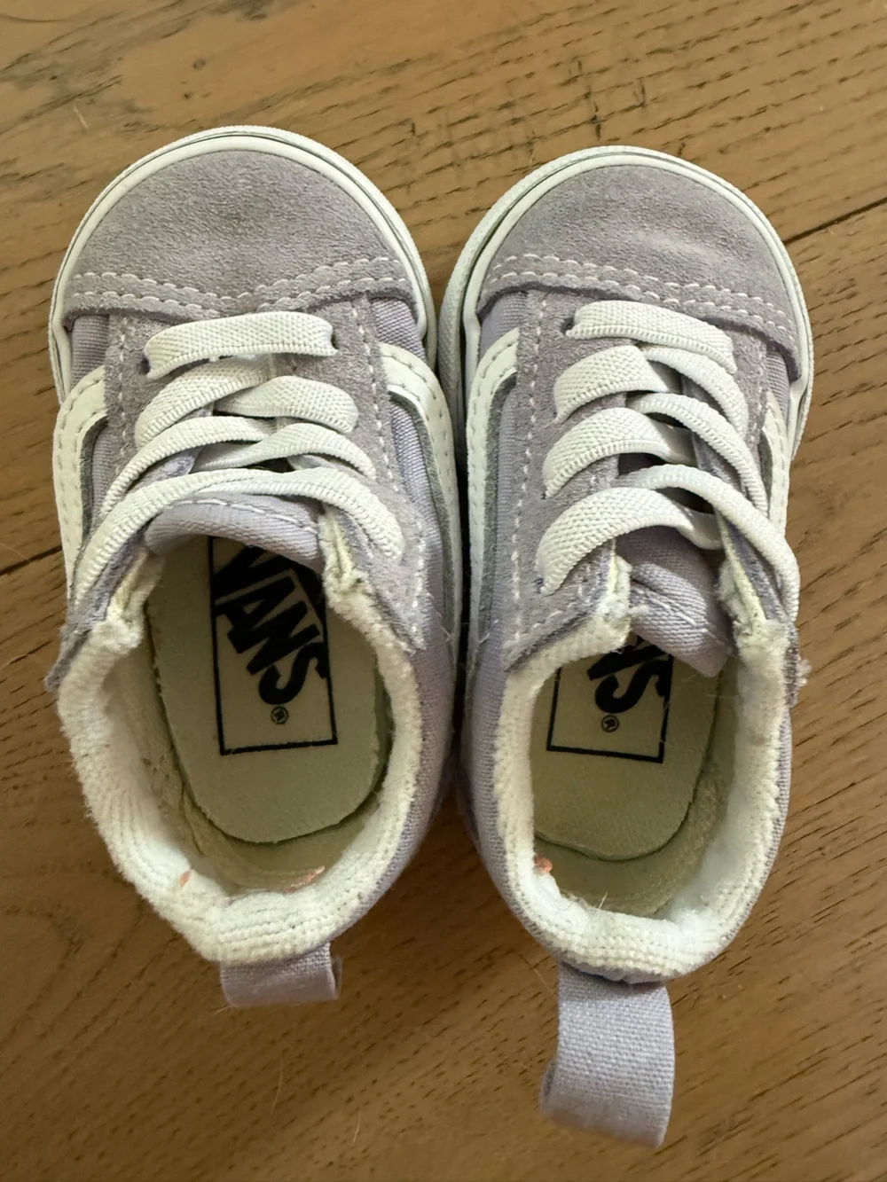 Vans Old Skool V Lavender Lilac Toddler Sneakers Size 2.5